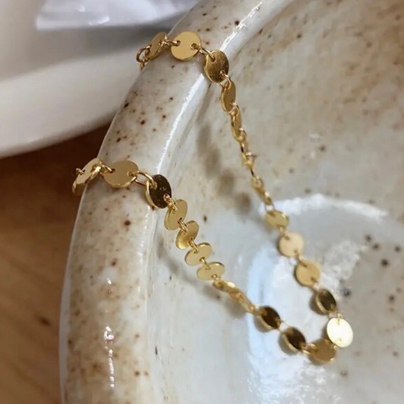 ⚜️𝟯𝟬%𝗢𝗙𝗙 𝗯𝘂𝗻𝗱𝗹𝗲𝘀 𝟯+⚜️ NEW Sequin Chain Stainless Steel Necklace - Picture 9 of 16